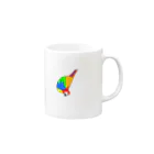 おさるん家のカラとり Mug :right side of the handle