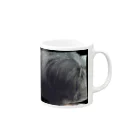 悪夢的道化師のDog Up to Face Mug :right side of the handle