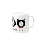 MNMNMのAnimals triplets Mug :right side of the handle