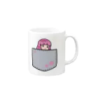 うっかおりんのすん顔女子(おかっぱ) Mug :right side of the handle