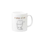 もち米まさしのコップ猫 Mug :right side of the handle