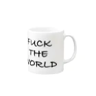 I ❤️ freedomのFUCK THE WORLD Mug :right side of the handle