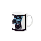 切り絵草太のsneaker(Man) Mug :right side of the handle