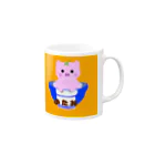 関東肉連合の豚どん🐷 Mug :right side of the handle