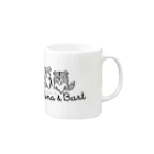 nowhitonの【nina&bart】仲良し姉弟（mono） Mug :right side of the handle