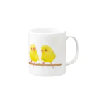 Mi-i-Creの幸せの黄色いセキセイインコ Mug :right side of the handle