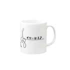 GreenTrexのギター女子♪ Mug :right side of the handle