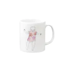 子どもの絵デザインのbaby021 color Mug :right side of the handle