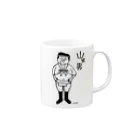 RiraRiraはんこの山笠男 Mug :right side of the handle