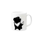 nowhitonの【nina&bart】素バート Mug :right side of the handle