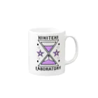 KIKITEKI_LABORATORYの砂時計 薄紫 Mug :right side of the handle