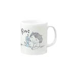 Ruriのせかいじゅうのるりさんへ Mug :right side of the handle