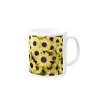 N-Photography のYellow Flowers 1 Mug :right side of the handle