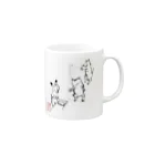 ねこたぬきのカウント合わない Mug :right side of the handle