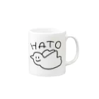 GAJAのほっとひといきHATO マグカップの取っ手の右面