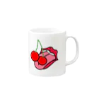 Red CherryのCherry kiss Mug :right side of the handle