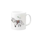 ゆるかわ馬グッズ　芦峅ホースヴィレッジのゆるかわ馬🐴　イーグルくん Mug :right side of the handle