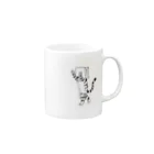 neconos Goodsのふくろねこ（ねこかもいぬかも） Mug :right side of the handle