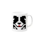 ボダコのレオのボーダーコリー　ドットな伏せ Mug :right side of the handle