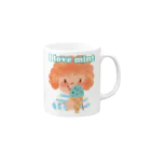 ニーヤ・アキのi love mint Mug :right side of the handle