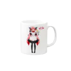 アニメBAR あに☆らぼの秋田町子グッズ Mug :right side of the handle