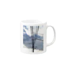 山中 透のウルトラバロック・スーパーハイパー電信柱 Mug :right side of the handle