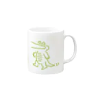 ワニ子のワニ子と子猫 Mug :right side of the handle