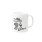 ワニ子のワニ子と子猫 Mug :right side of the handle