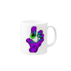 TKGのMonsterhand　purple マグカップの取っ手の右面