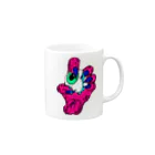 TKGのMonsterhand　pink Mug :right side of the handle