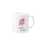  藤本 将綱の６６(ロクロク) ちゃん Mug :right side of the handle