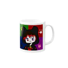 SNEAKER GIRLのCat girl Mug :right side of the handle