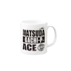 ガチピーSUZURI支店のMATSUDA　ACE ver2 マグカップの取っ手の右面