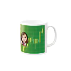 riona_chのマグカップ - グリーン Mug :right side of the handle