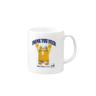 LONESOME TYPE ススのビールジョッキ🍺(猫) Mug :right side of the handle