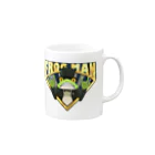 気まぐれスライムのFROGMAN Mug :right side of the handle