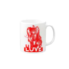 眞人のLOVE HATE Mug :right side of the handle