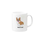 cheluseeのWelsh Corgi Mug :right side of the handle