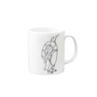 Aliviostaのペンギン スカイダイビング Mug :right side of the handle