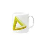 ヲトトイグラフィックスのimpossible object (WARM) Mug :right side of the handle