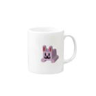 Smokyのカクカクアニマル うさぎちゃん Mug :right side of the handle