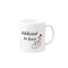 Flower-bellのADDICTED TO LOVE Mug :right side of the handle