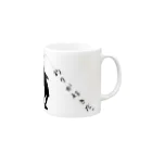 kamoshikashop_rev4の釣りが好きだ！シルエットグッツ Mug :right side of the handle