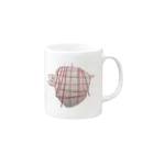 mitsuの赤いカメ Mug :right side of the handle