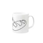 らなんくのバゲットとおじさん Mug :right side of the handle