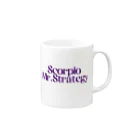 宇宙の真理ナビゲーターSunsCrystal's Shopの【蠍座】Mr.Strategy (ミスター戦略さん) Mug :right side of the handle