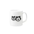 ねこの卵のうーたまるまるちゃんとおなかぱんぱん子ちゃんはなかよし Mug :right side of the handle