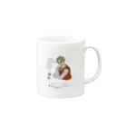 fudgeillustrationのchill out  Mug :right side of the handle