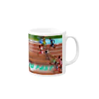 temple islandのとても速いプードル Mug :right side of the handle