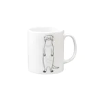 capybarashaのカワウソ直立 Mug :right side of the handle